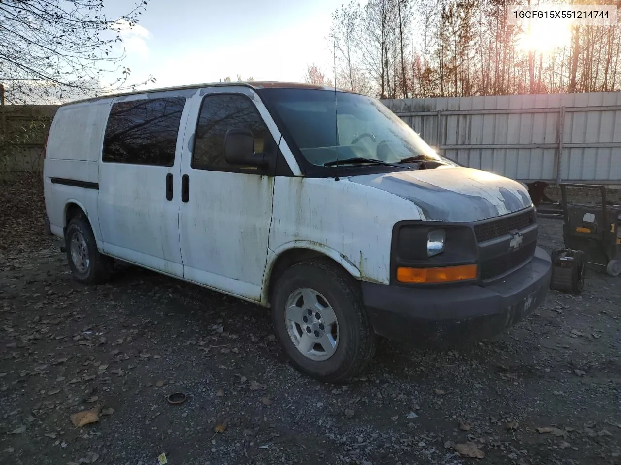 2005 Chevrolet Express G1500 VIN: 1GCFG15X551214744 Lot: 77561774