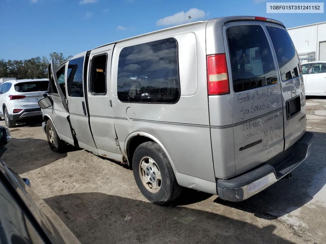 2005 Chevrolet Express G1500 VIN: 1GBFG15T351241152 Lot: 77996504