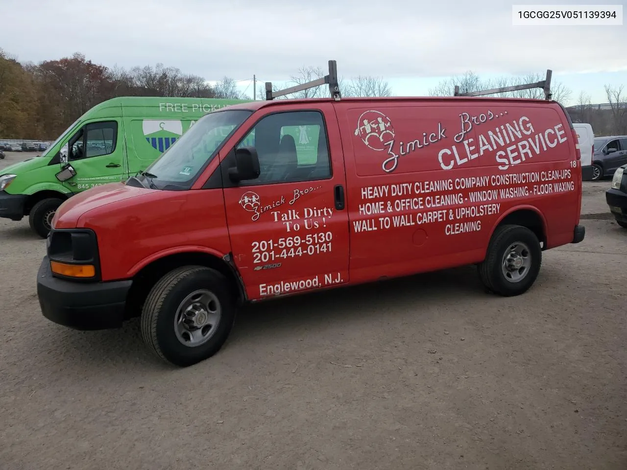 2005 Chevrolet Express G2500 VIN: 1GCGG25V051139394 Lot: 78497504