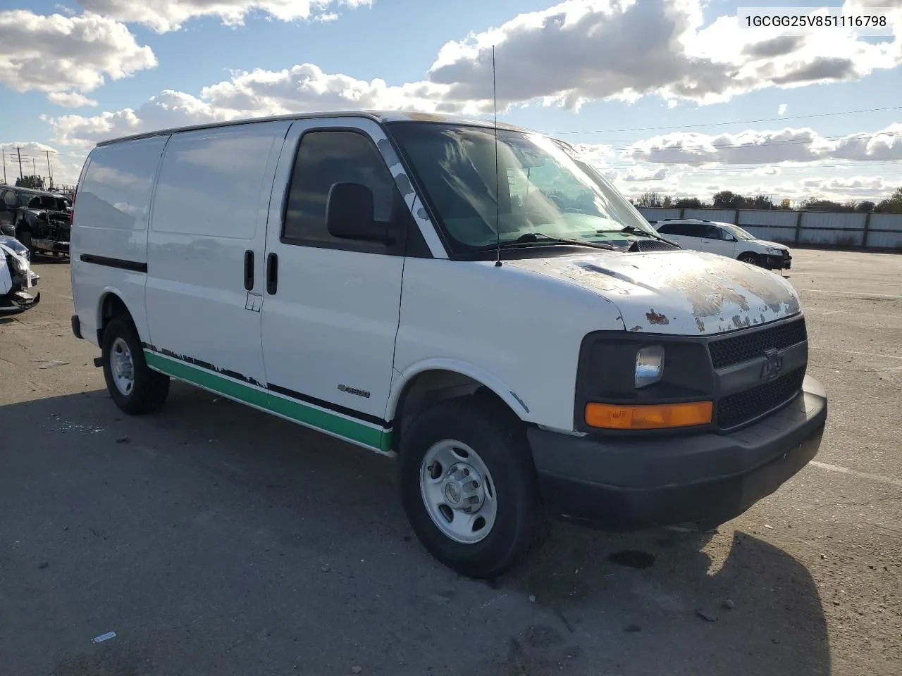 2005 Chevrolet Express G2500 VIN: 1GCGG25V851116798 Lot: 78554094