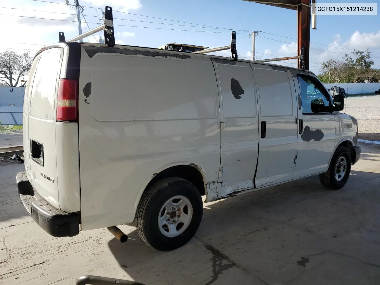 2005 Chevrolet Express G1500 VIN: 1GCFG15X151214238 Lot: 78855734