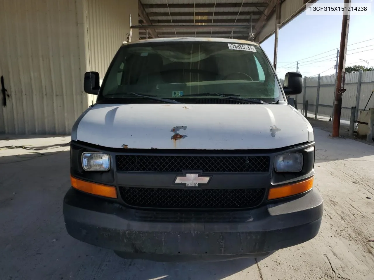 2005 Chevrolet Express G1500 VIN: 1GCFG15X151214238 Lot: 78855734