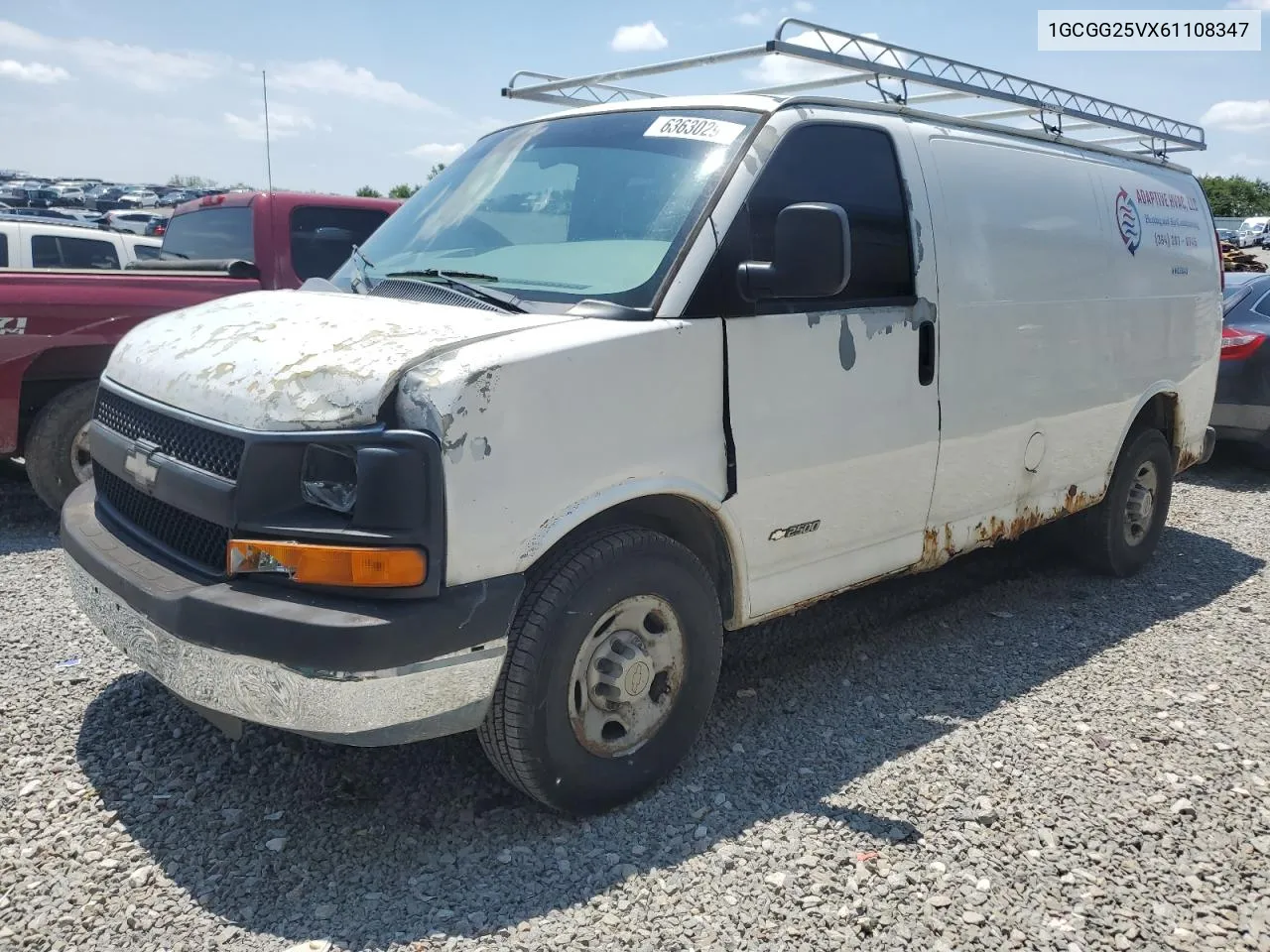 2006 Chevrolet Express G2500 VIN: 1GCGG25VX61108347 Lot: 63630294