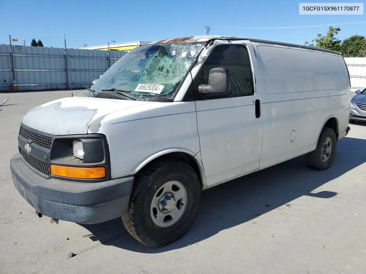 2006 Chevrolet Express G1500 VIN: 1GCFG15X961170877 Lot: 66629304