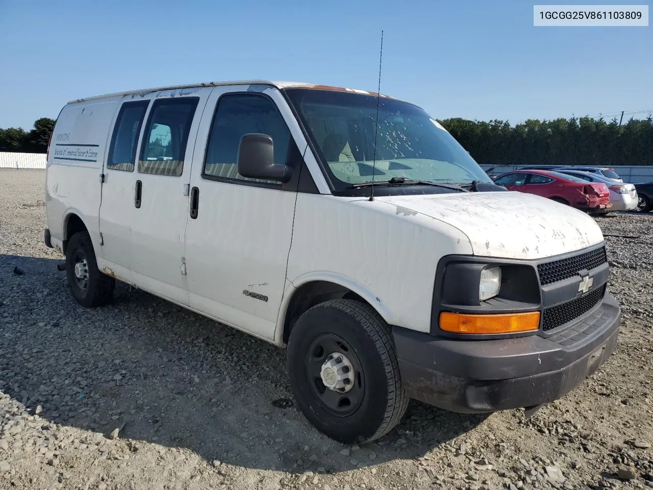 2006 Chevrolet Express G2500 VIN: 1GCGG25V861103809 Lot: 70144734