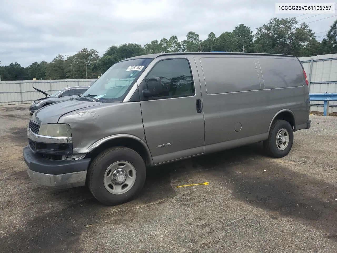 2006 Chevrolet Express G2500 VIN: 1GCGG25V061106767 Lot: 70852764