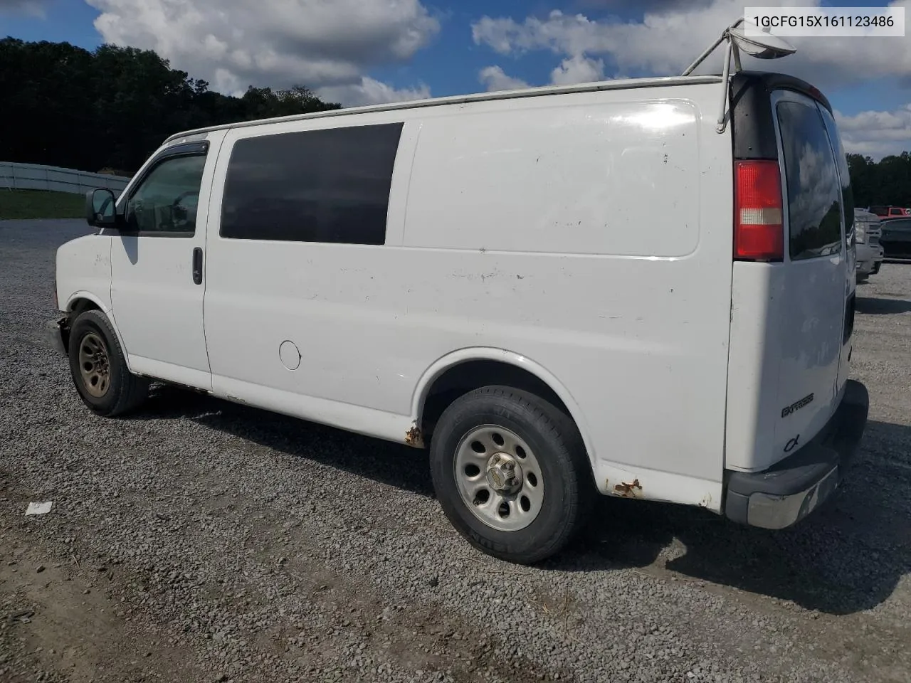 2006 Chevrolet Express G1500 VIN: 1GCFG15X161123486 Lot: 72437034