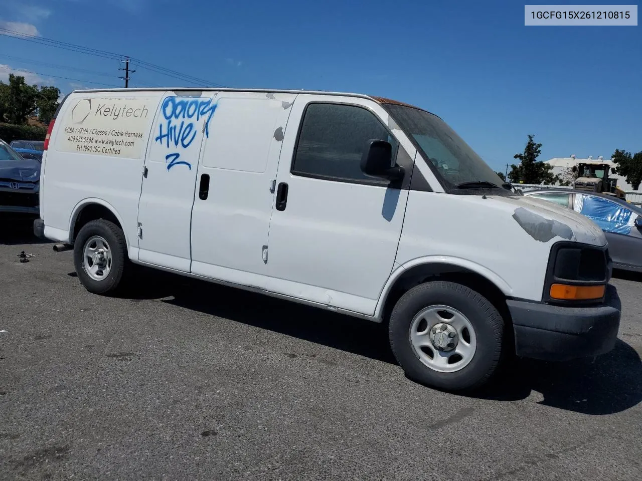 2006 Chevrolet Express G1500 VIN: 1GCFG15X261210815 Lot: 72452984