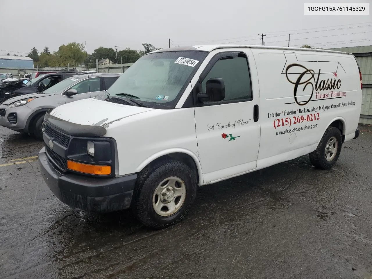 2006 Chevrolet Express G1500 VIN: 1GCFG15X761145329 Lot: 72534054