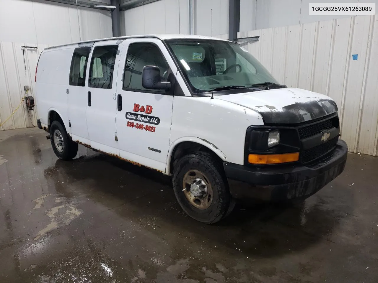 2006 Chevrolet Express G2500 VIN: 1GCGG25VX61263089 Lot: 73006154