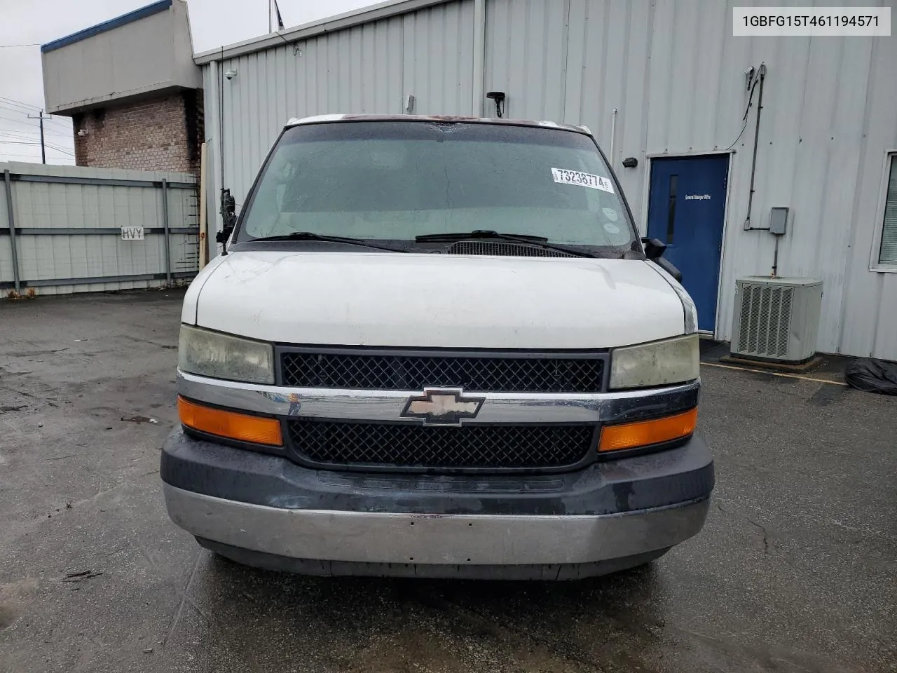 2006 Chevrolet Express G1500 VIN: 1GBFG15T461194571 Lot: 73238774