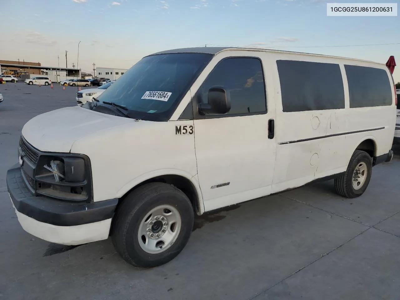 2006 Chevrolet Express G2500 VIN: 1GCGG25U861200631 Lot: 76561684