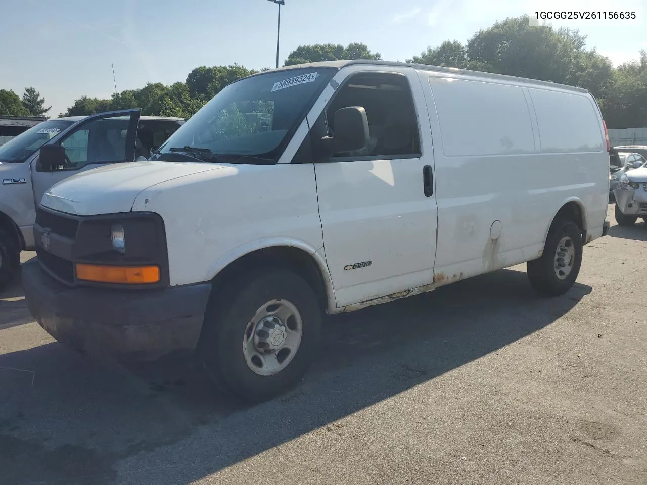 2006 Chevrolet Express G2500 VIN: 1GCGG25V261156635 Lot: 76784044