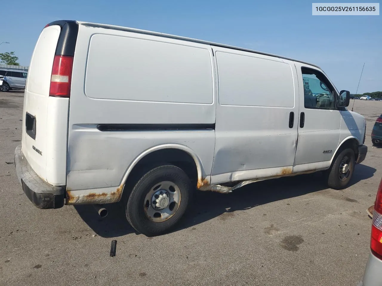 2006 Chevrolet Express G2500 VIN: 1GCGG25V261156635 Lot: 76784044