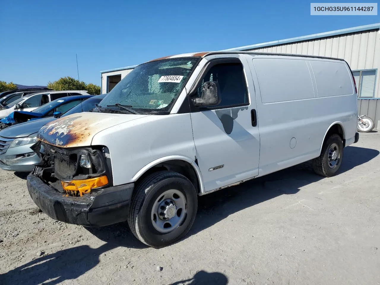 2006 Chevrolet Express G3500 VIN: 1GCHG35U961144287 Lot: 77604654