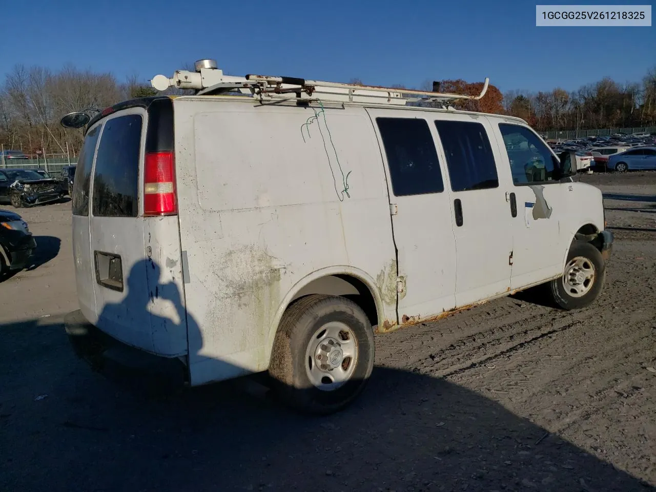 2006 Chevrolet Express G2500 VIN: 1GCGG25V261218325 Lot: 78400434