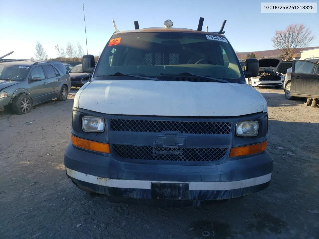 2006 Chevrolet Express G2500 VIN: 1GCGG25V261218325 Lot: 78400434