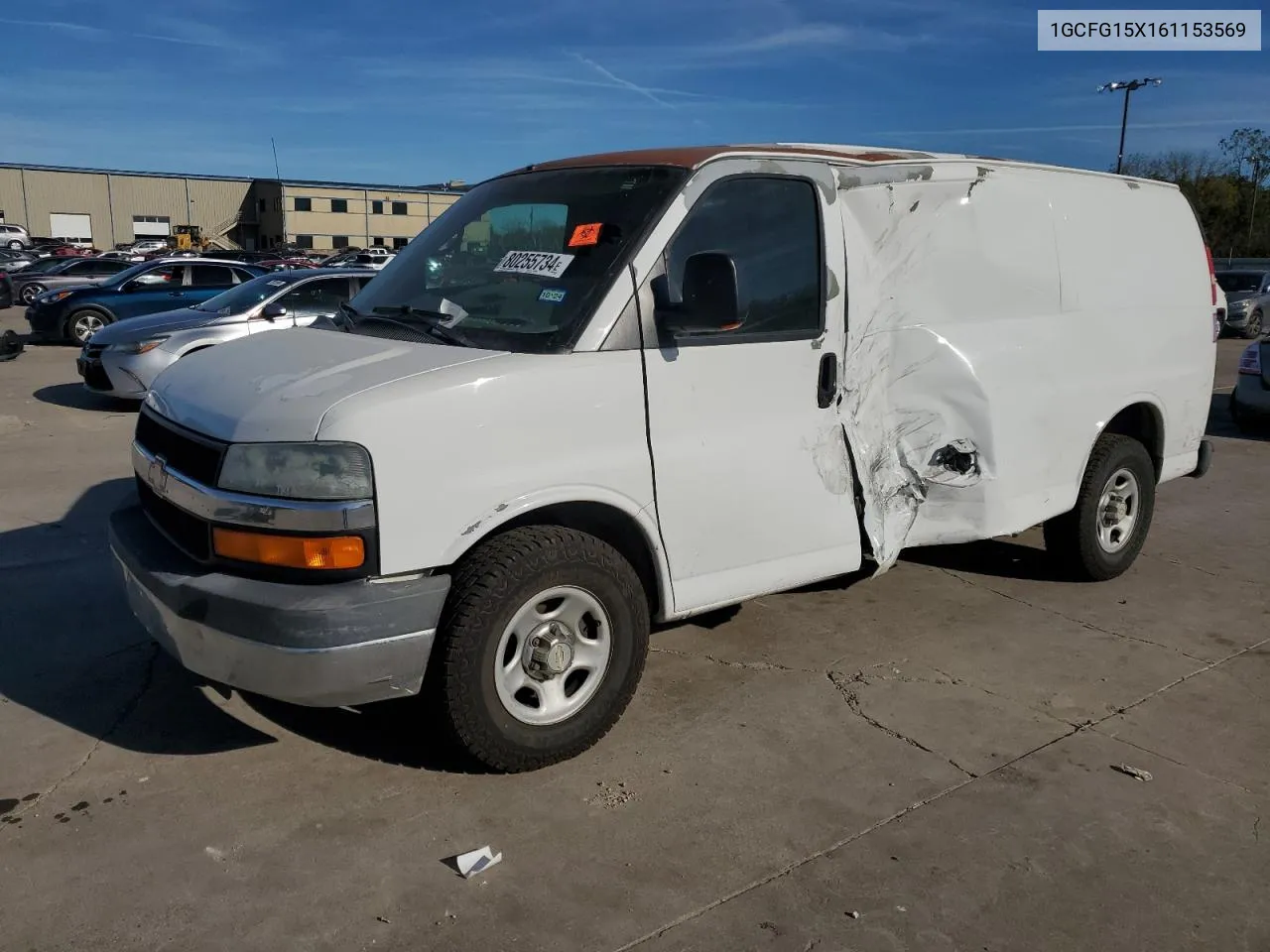 2006 Chevrolet Express G1500 VIN: 1GCFG15X161153569 Lot: 80255734