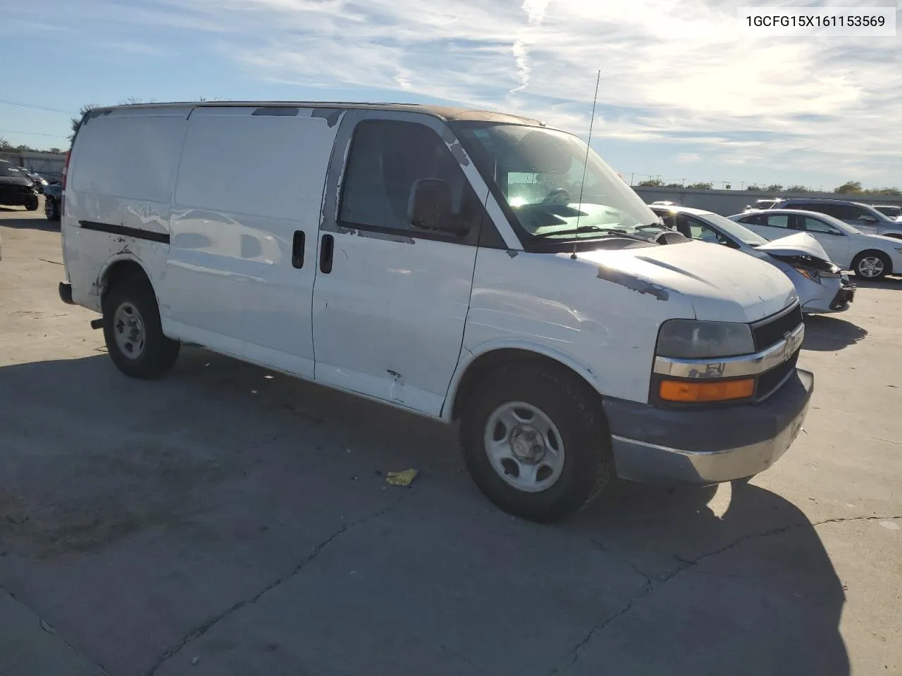 2006 Chevrolet Express G1500 VIN: 1GCFG15X161153569 Lot: 80255734