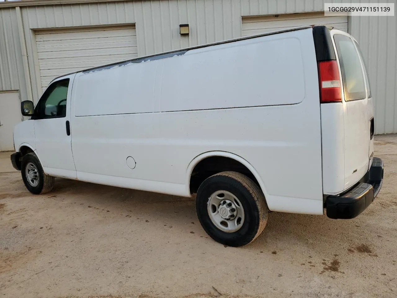 2007 Chevrolet Express G2500 VIN: 1GCGG29V471151139 Lot: 43480344