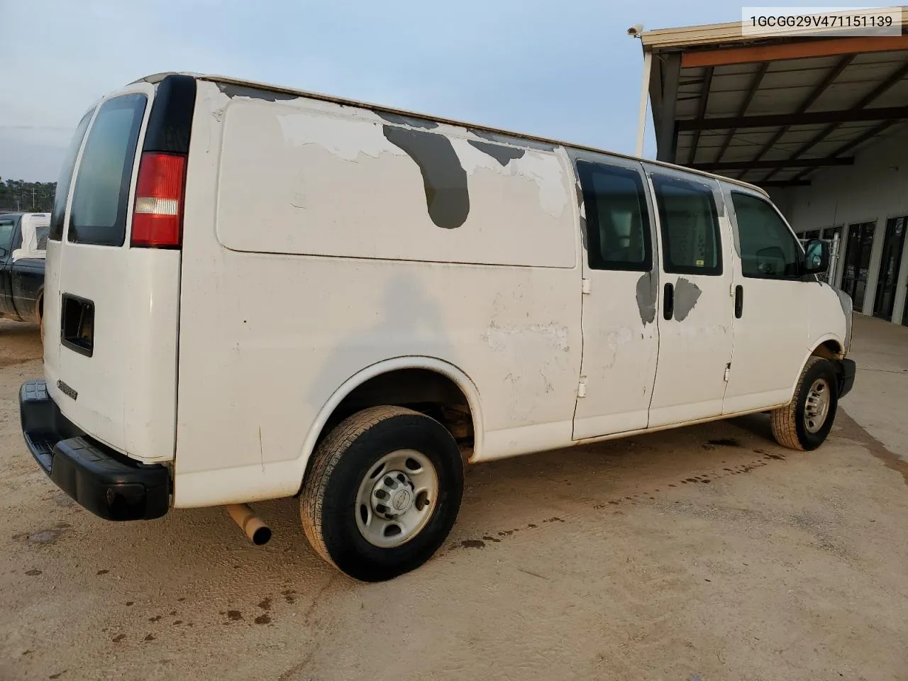 2007 Chevrolet Express G2500 VIN: 1GCGG29V471151139 Lot: 43480344