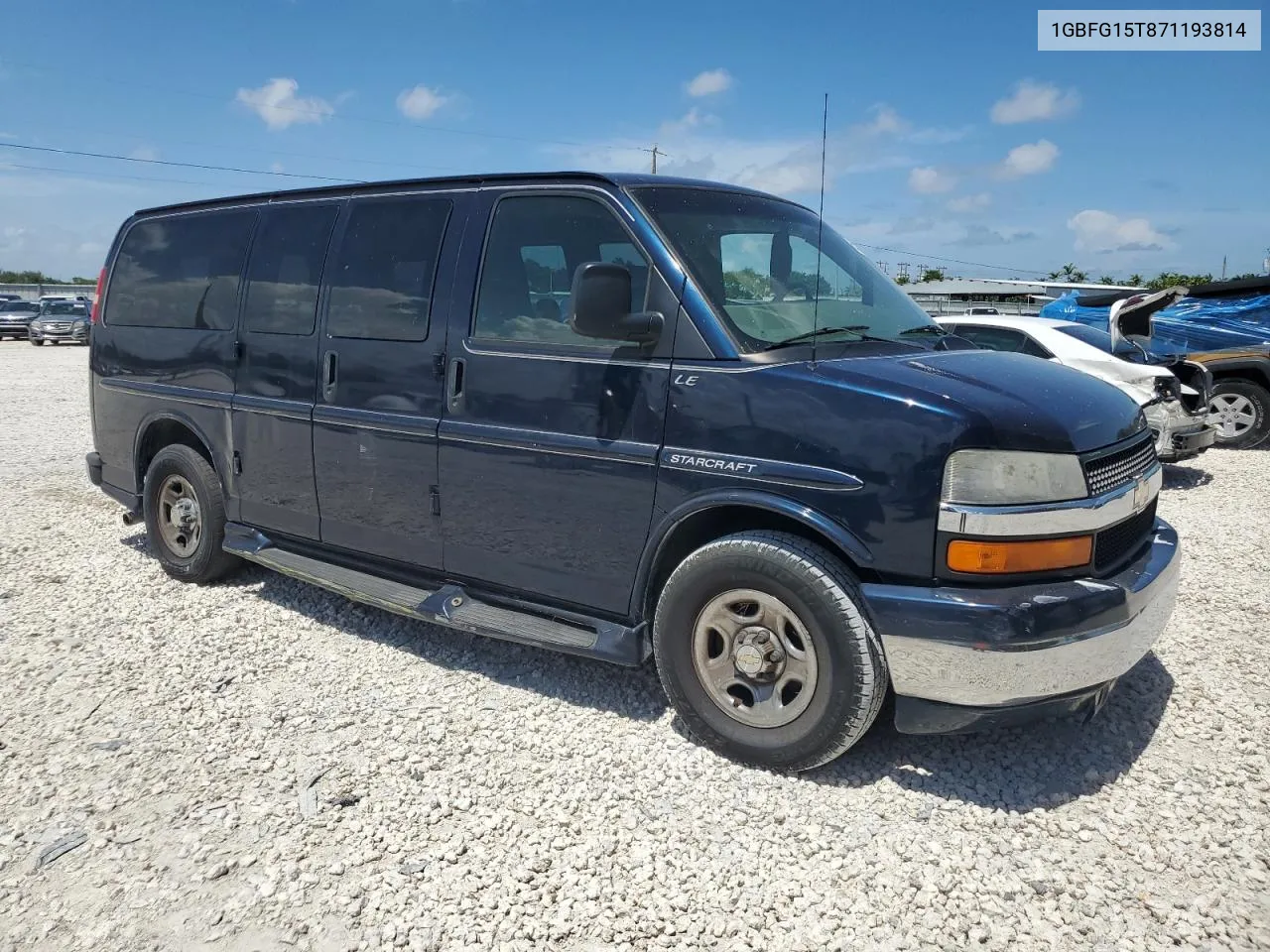 2007 Chevrolet Express G1500 VIN: 1GBFG15T871193814 Lot: 63169454