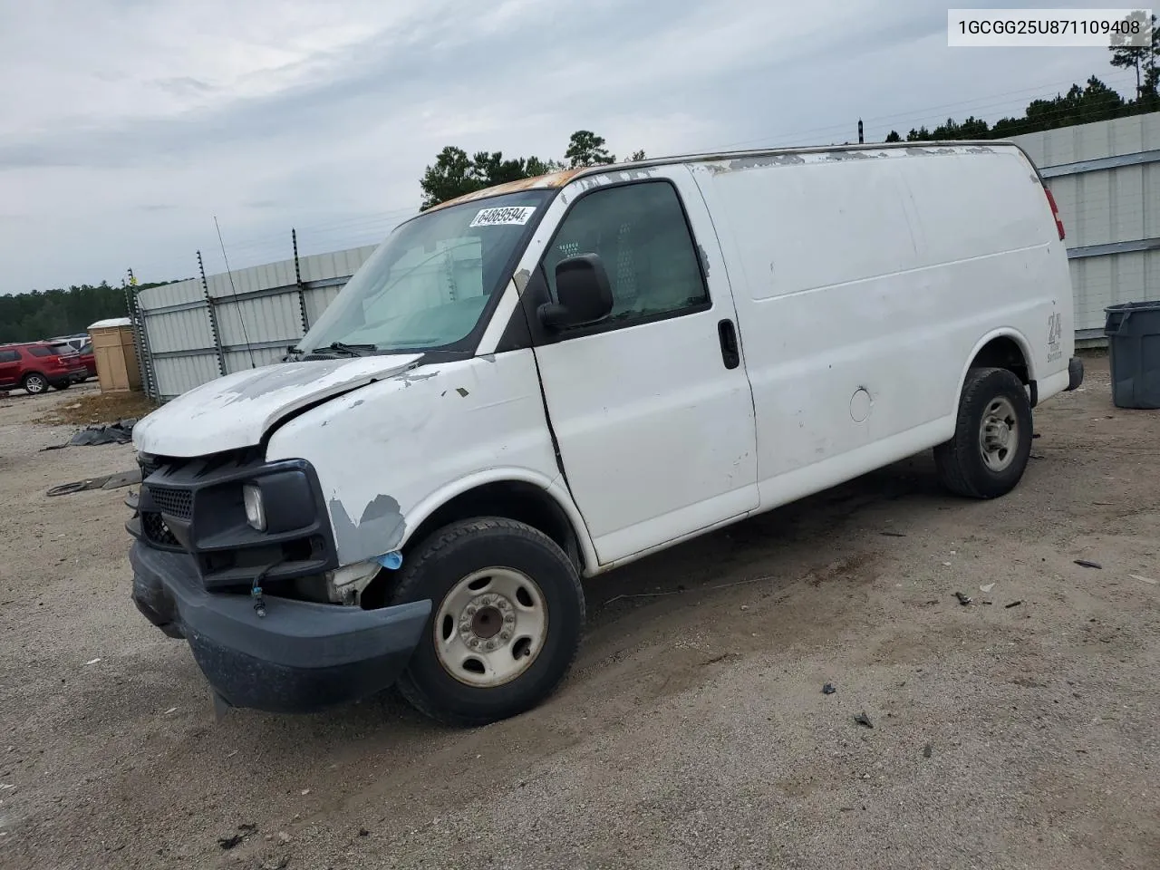 1GCGG25U871109408 2007 Chevrolet Express G2500