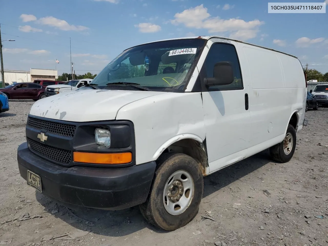 2007 Chevrolet Express G3500 VIN: 1GCHG35U471118407 Lot: 68104463