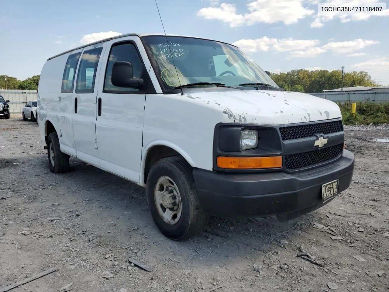 2007 Chevrolet Express G3500 VIN: 1GCHG35U471118407 Lot: 68104463