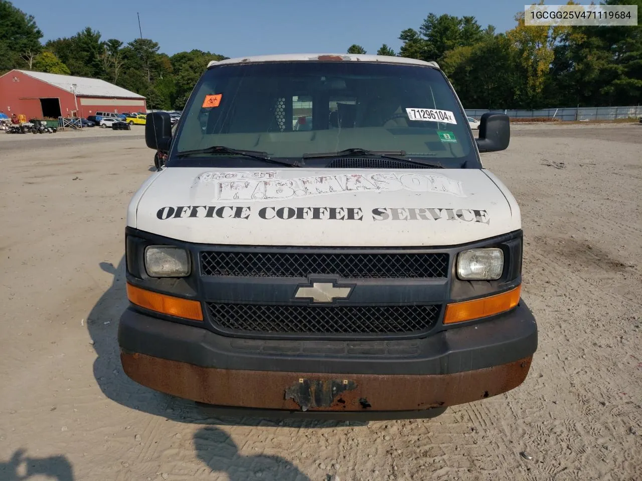 2007 Chevrolet Express G2500 VIN: 1GCGG25V471119684 Lot: 71296104