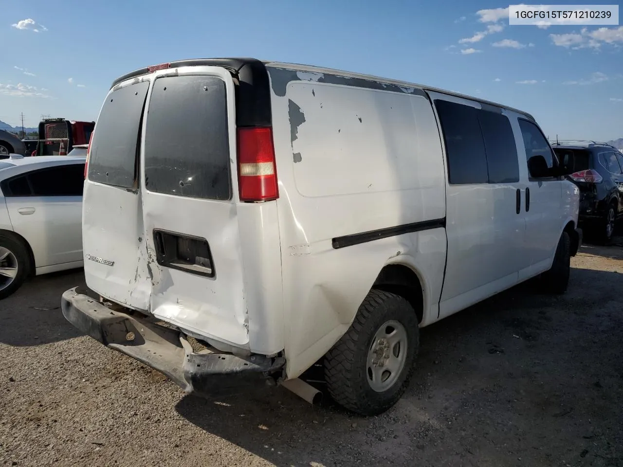 2007 Chevrolet Express G1500 VIN: 1GCFG15T571210239 Lot: 71566294