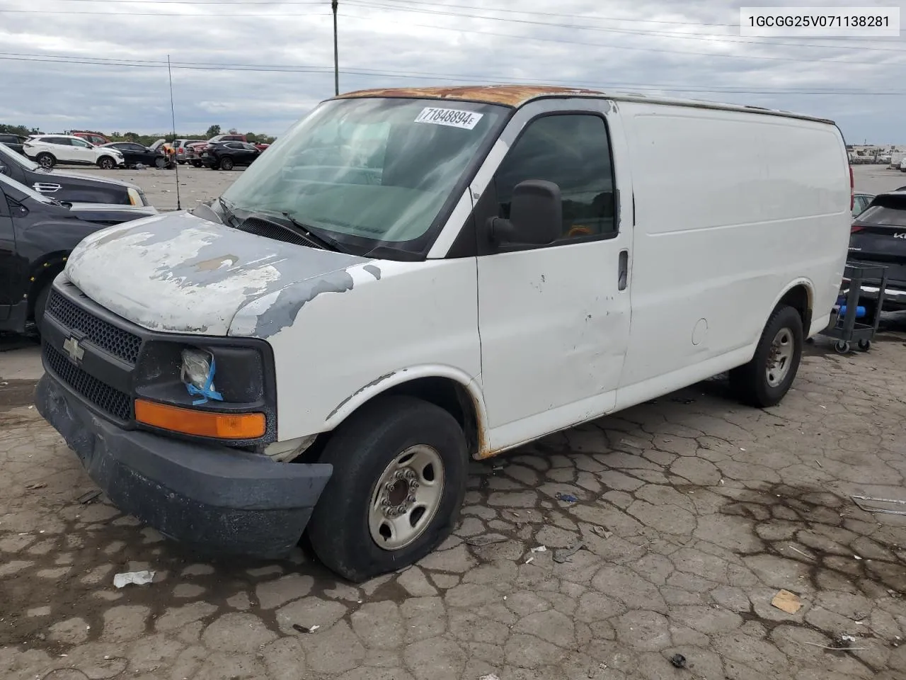 2007 Chevrolet Express G2500 VIN: 1GCGG25V071138281 Lot: 71848894