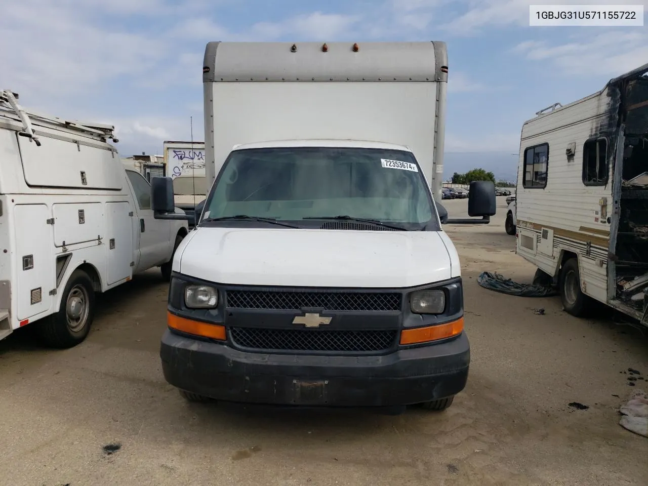 2007 Chevrolet Express G3500 VIN: 1GBJG31U571155722 Lot: 72353674