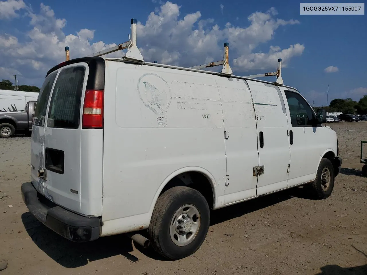 2007 Chevrolet Express G2500 VIN: 1GCGG25VX71155007 Lot: 72421004