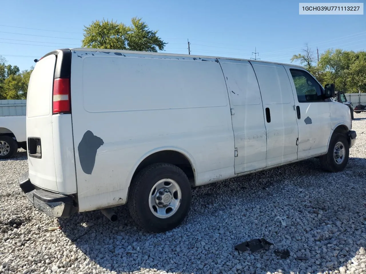 2007 Chevrolet Express G3500 VIN: 1GCHG39U771113227 Lot: 73701004