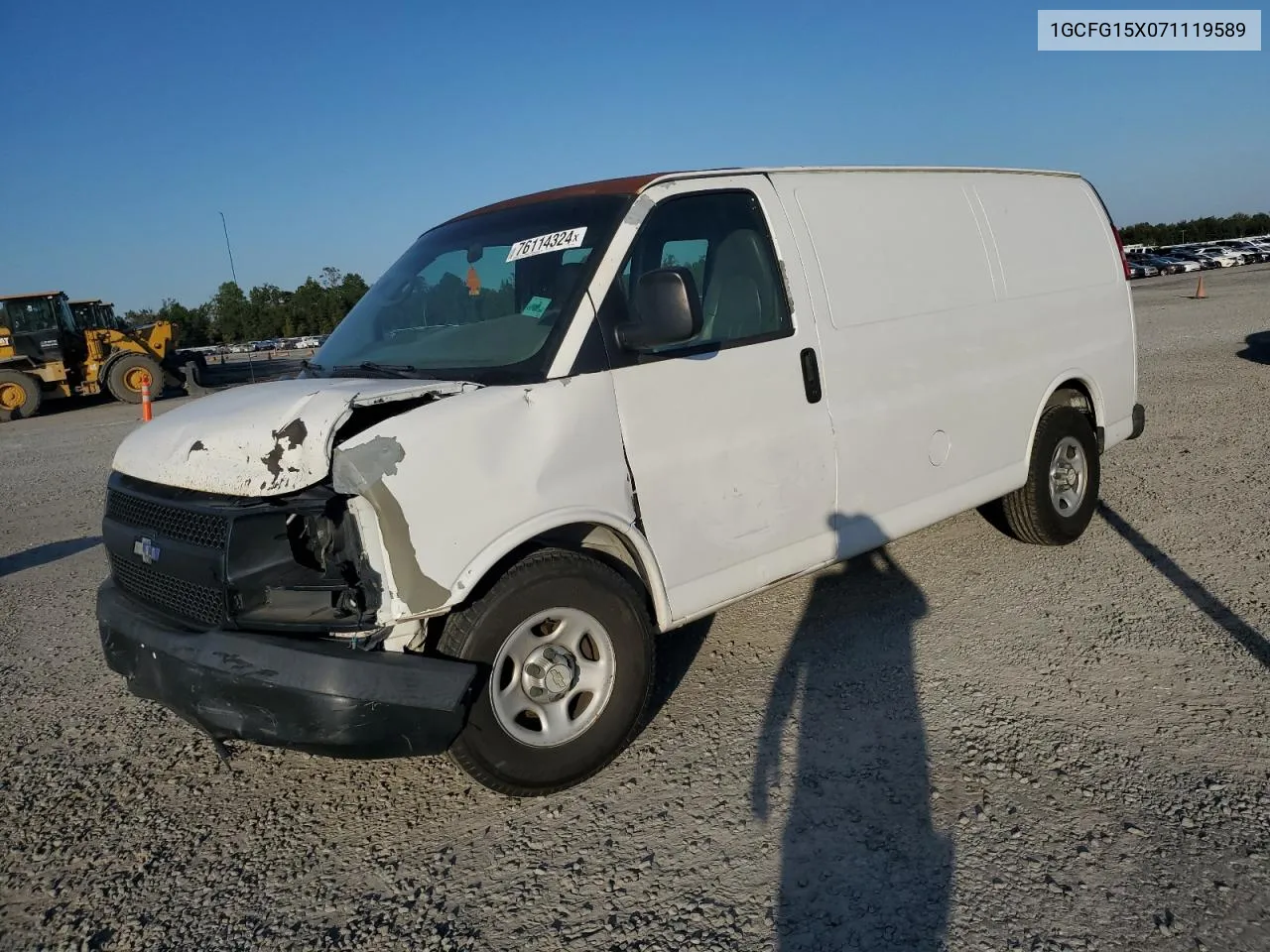 2007 Chevrolet Express G1500 VIN: 1GCFG15X071119589 Lot: 76114324