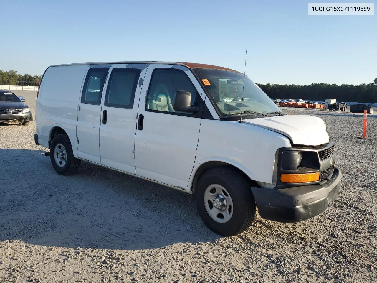 2007 Chevrolet Express G1500 VIN: 1GCFG15X071119589 Lot: 76114324