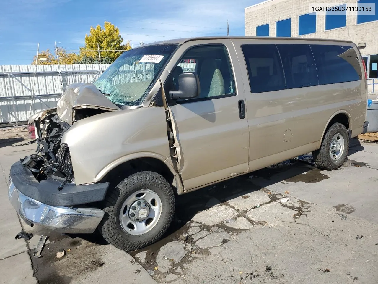 2007 Chevrolet Express G3500 VIN: 1GAHG35U371139158 Lot: 77185544