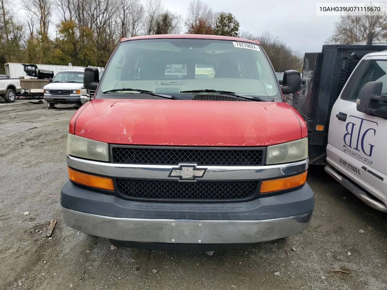 2007 Chevrolet Express G3500 VIN: 1GAHG39U071115670 Lot: 79276624