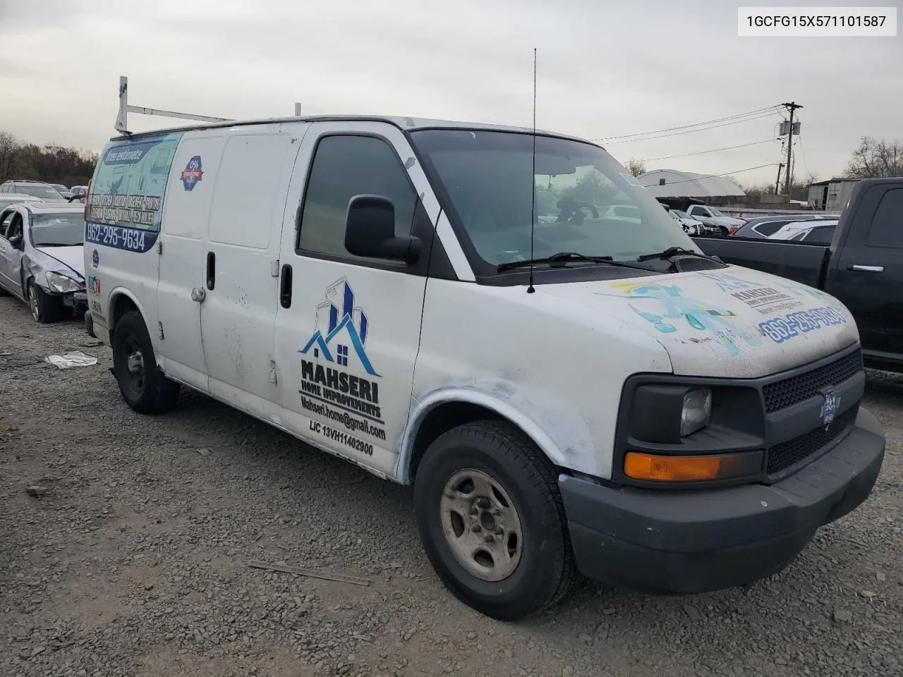 2007 Chevrolet Express G1500 VIN: 1GCFG15X571101587 Lot: 80863944