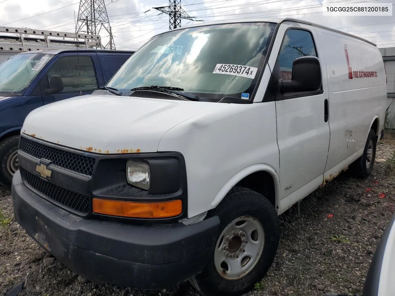 2008 Chevrolet Express G2500 VIN: 1GCGG25C881200185 Lot: 45269374