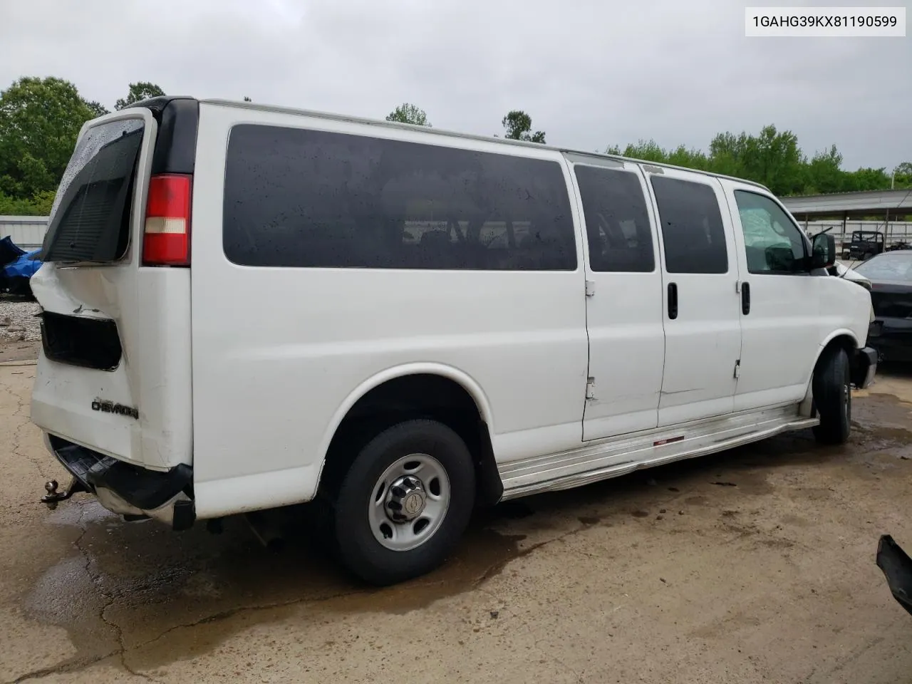 1GAHG39KX81190599 2008 Chevrolet Express G3500