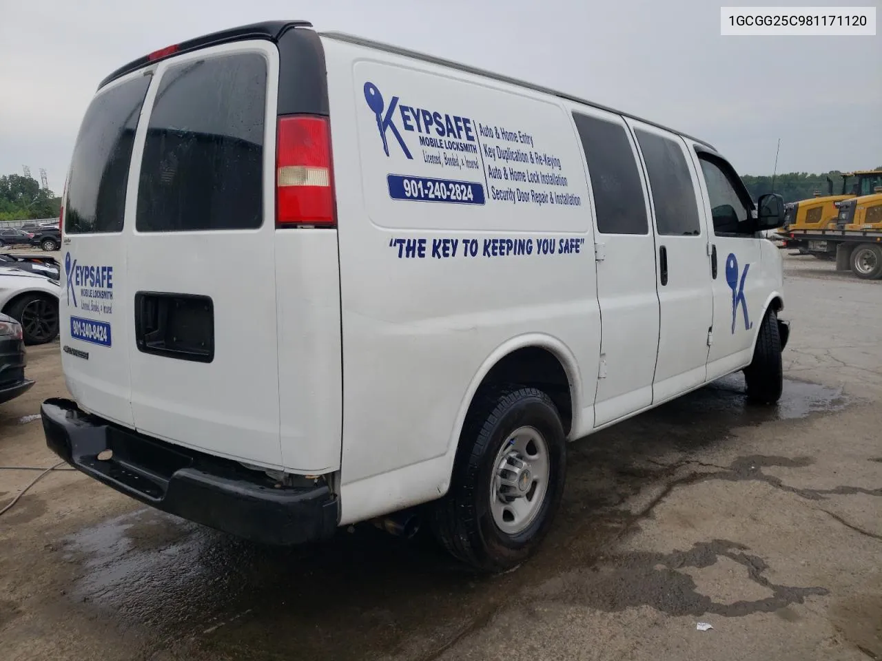 2008 Chevrolet Express G2500 VIN: 1GCGG25C981171120 Lot: 59778054