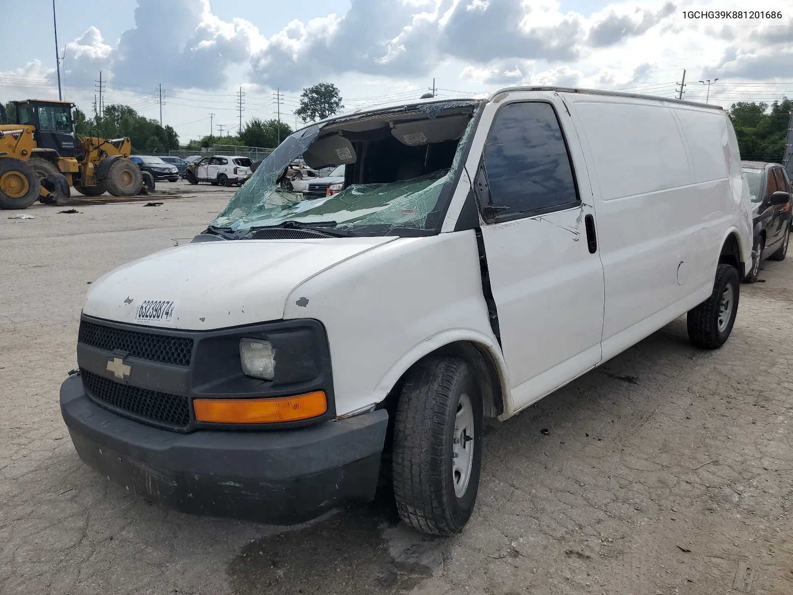 2008 Chevrolet Express G3500 VIN: 1GCHG39K881201686 Lot: 63239874