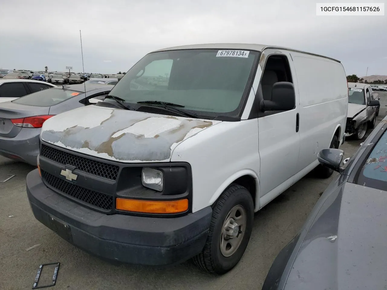 2008 Chevrolet Express G1500 VIN: 1GCFG154681157626 Lot: 67978134