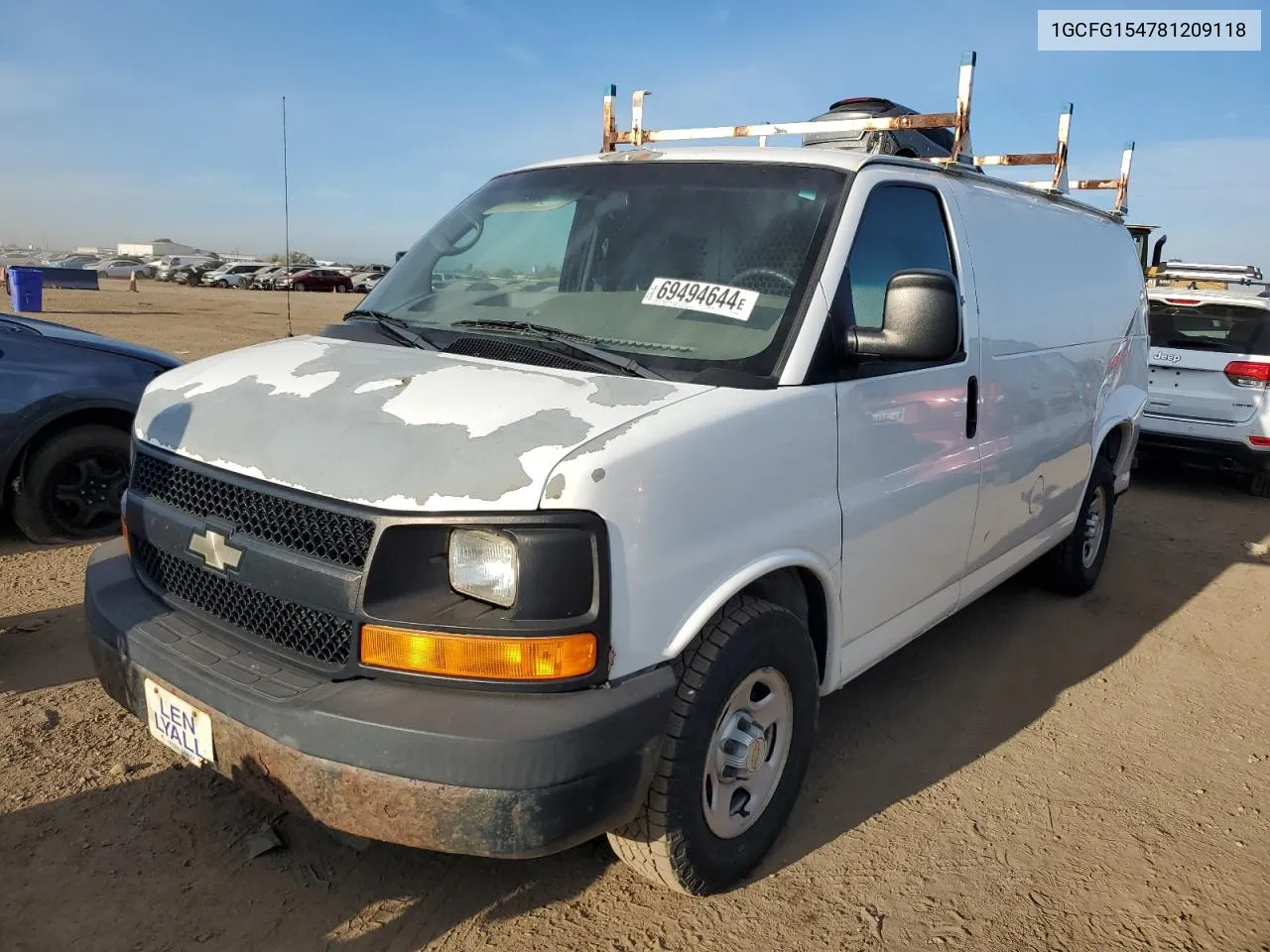 2008 Chevrolet Express G1500 VIN: 1GCFG154781209118 Lot: 69494644