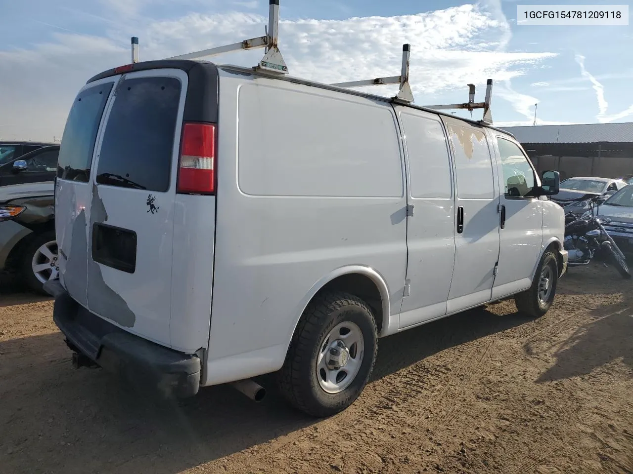 2008 Chevrolet Express G1500 VIN: 1GCFG154781209118 Lot: 69494644