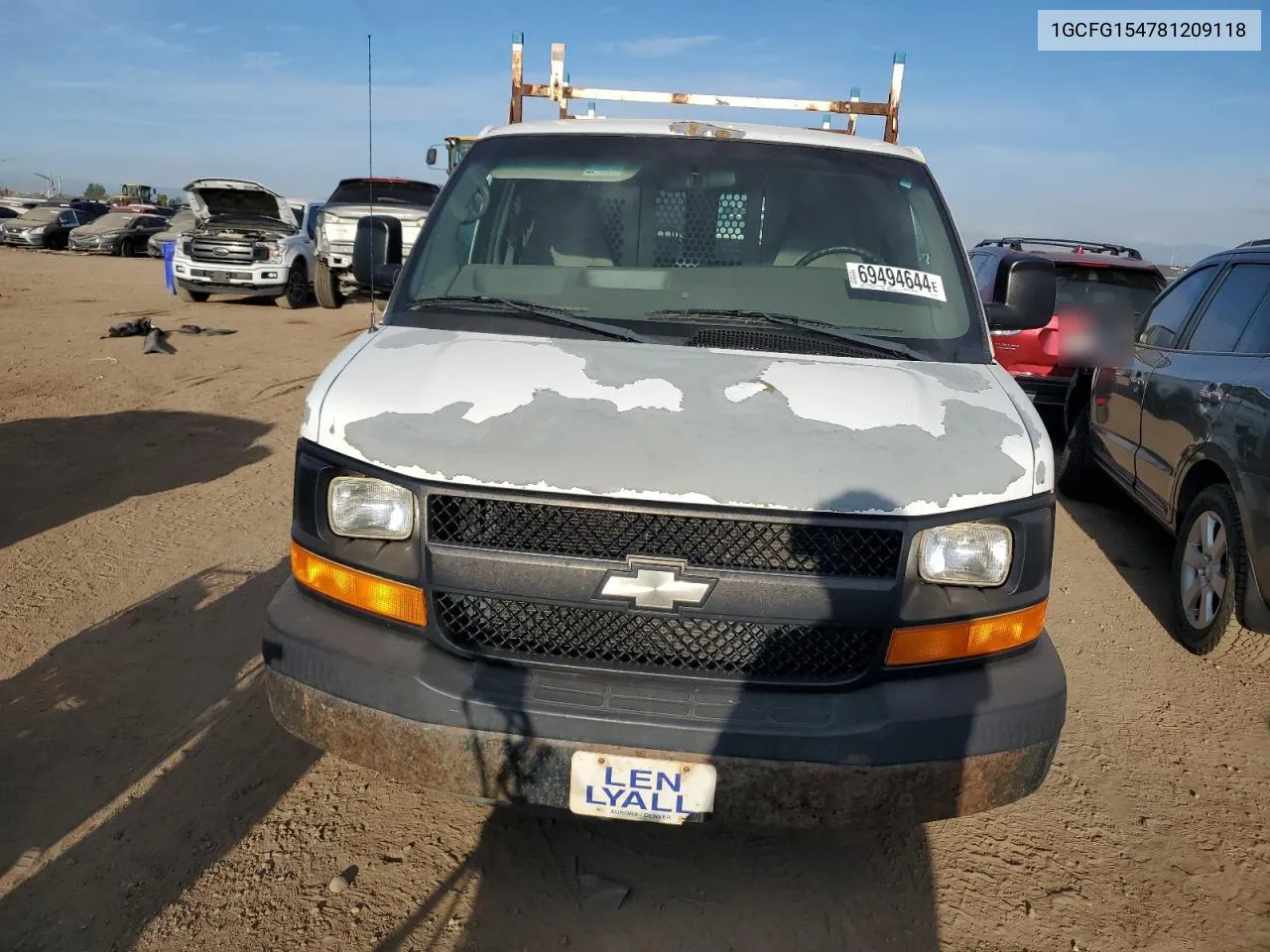 2008 Chevrolet Express G1500 VIN: 1GCFG154781209118 Lot: 69494644