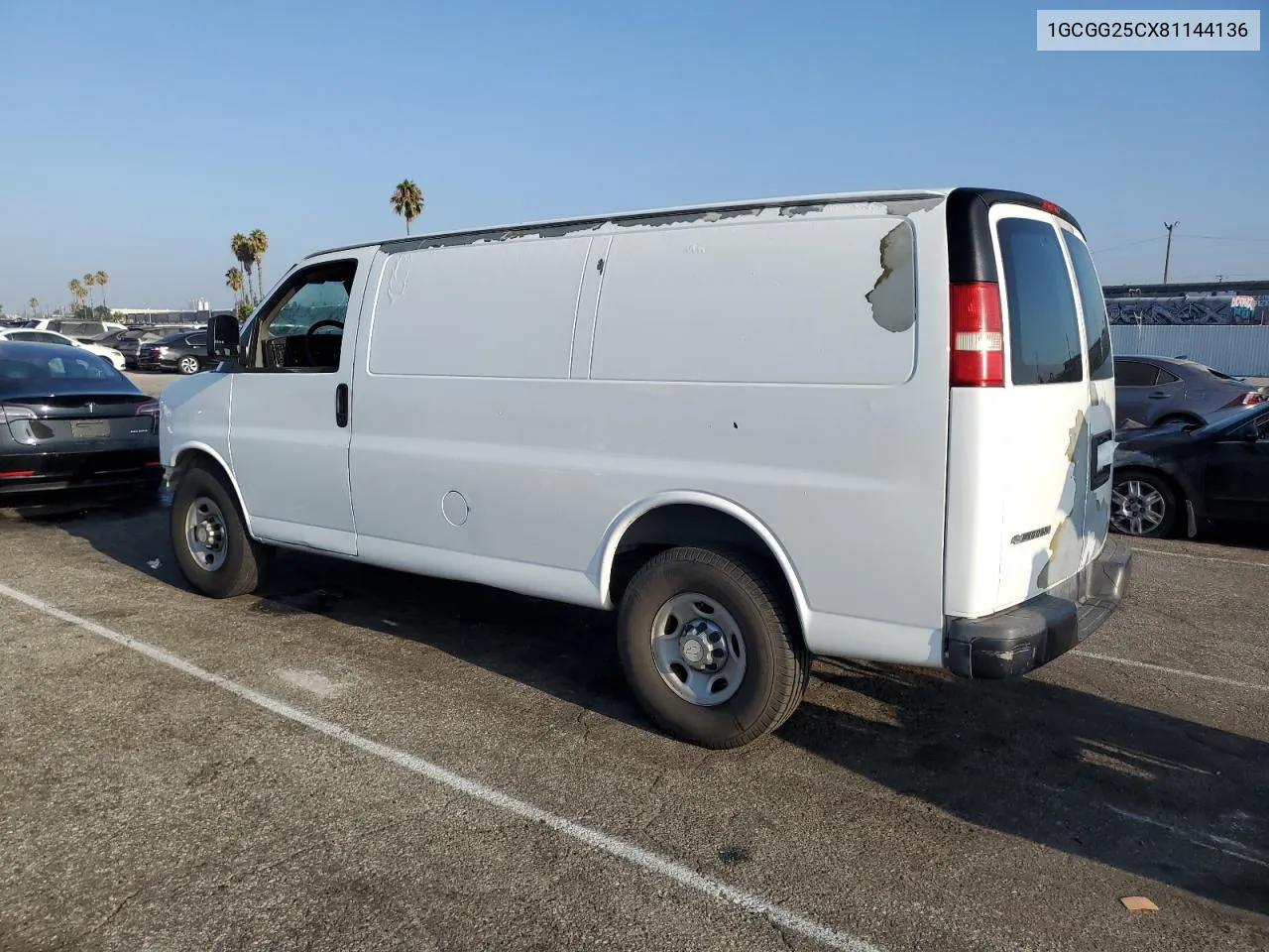 1GCGG25CX81144136 2008 Chevrolet Express G2500