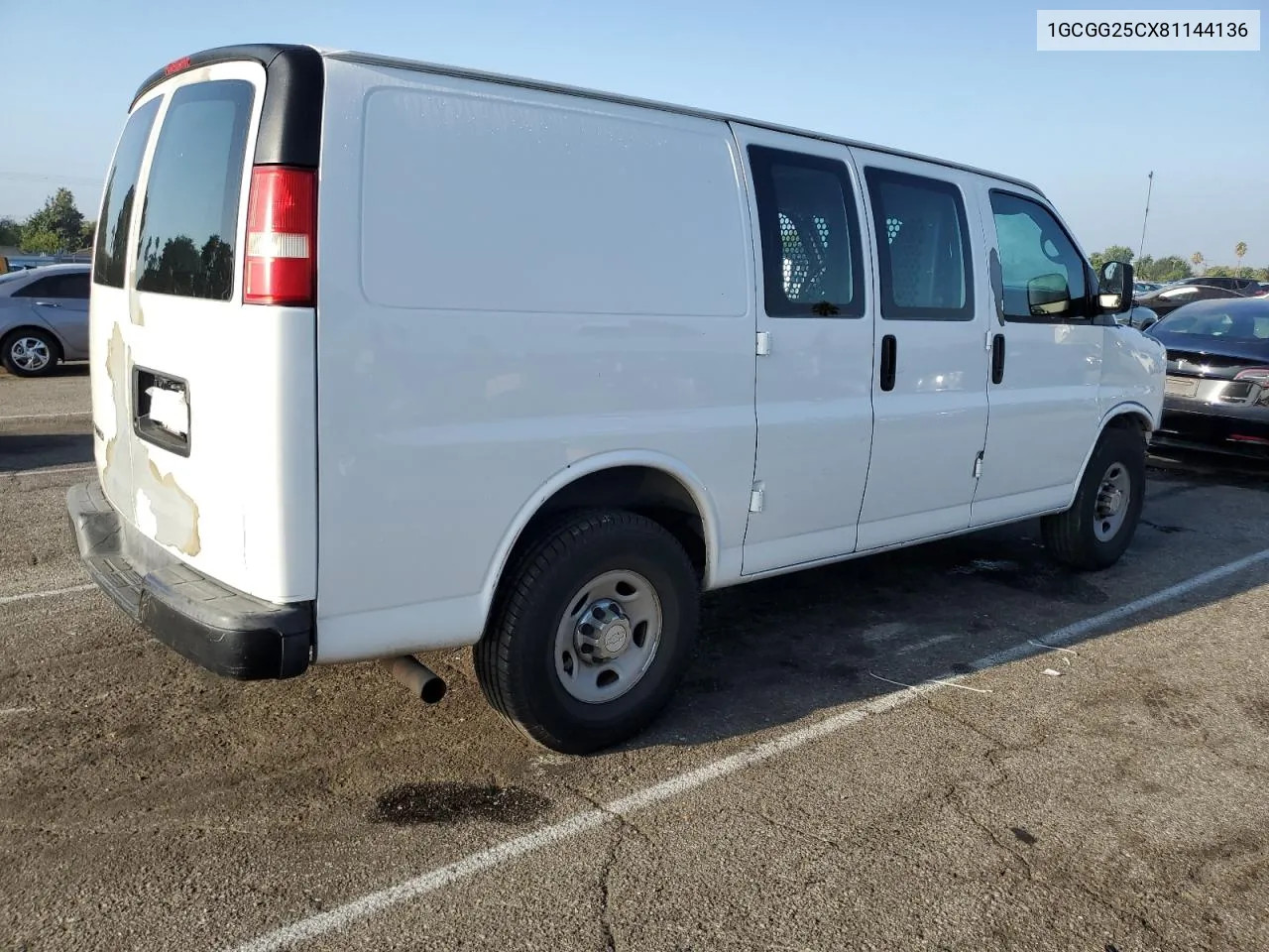 1GCGG25CX81144136 2008 Chevrolet Express G2500